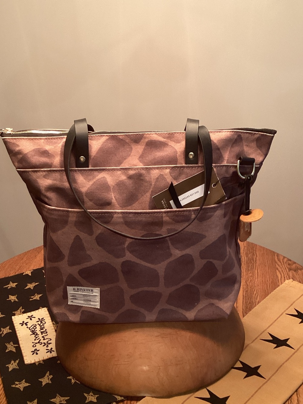 The Riveter Military Spouse Designed&Crafted Ada Tote